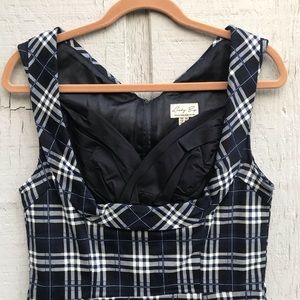 Lindy Bop plaid wiggle dress size Large NWT